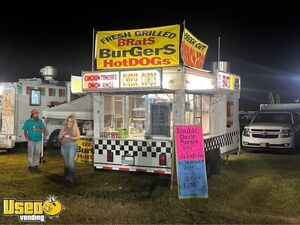 Well Equipped 8.5' x 16' Street Fair Kitchen Food Concession Trailer with Ford E350 Box Truck