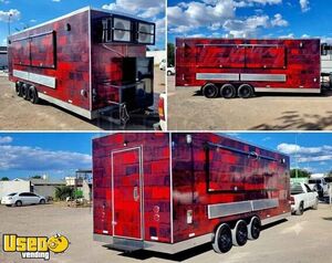 Well Equipped 8' x 24' Mobile Kitchen Food Concession Trailer