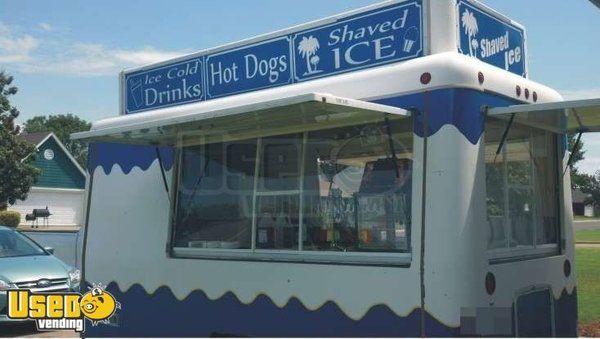 1999 - Fibrecore 14' x 7' Shaved Ice & Food Concession Trailer