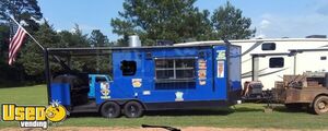 2017 Freedom 8' x 22' Barbecue Concession Trailer with 8' Porch and Restroom