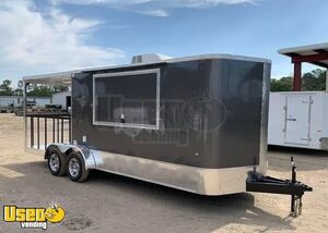 24' Barbecue Concession Trailer with an 8' Porch / Commercial BBQ Rig