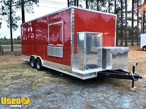 NEW 2022 - 8.5' x 20' Kitchen Food Concession Trailer with Bathroom