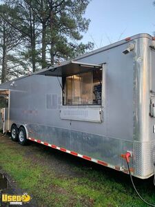 2015 Freedom Empty Food Concession Trailer with Porch and Bathroom