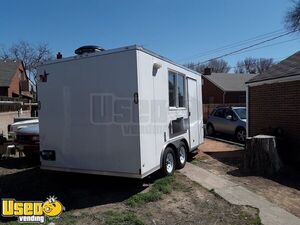 Never Used 2018 - 8.5' x 14' Rock Solid Cargo Food Concession Trailer/ Fry Kitchen Trailer