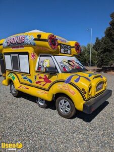 Like New w/ Insignia- Snowie 2024 9' x 18' Shaved Ice Concession TRAILER w/ Cute Bus Style