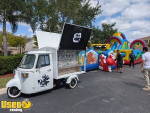LIKE NEW 6 Tap Beverage Piaggio APE Style Electric Tricycle Kegger Mini Truck Bar