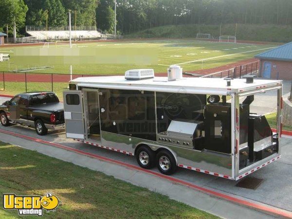 2009 - 29' Horton Hauler BBQ Concession Trailer & Ram Diesel Truck to Haul It