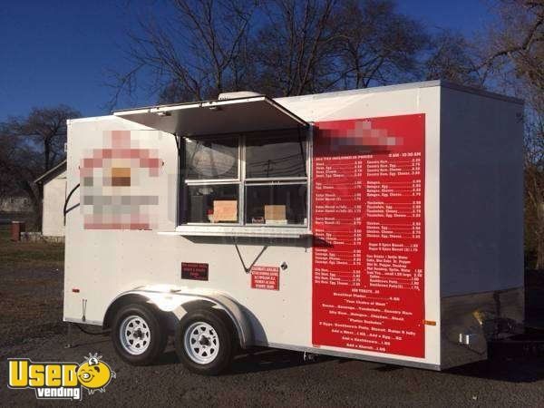 2013 - 16' x 7' Horton Hauler Mobile Hot Sandwich Concession Trailer