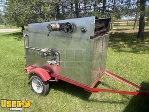 Stainless Steel 2005 - 4' x 4' Corn Roasting Trailer / Corn Roaster Machine