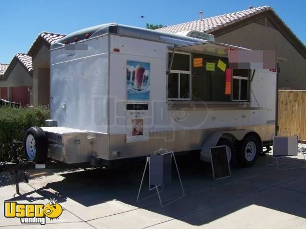 7' x 16' Ice Cream / Beverage Concession Trailer