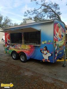 2014 - 6.5' x 14' Shaved Ice Concession Trailer / Mobile Snowball Business