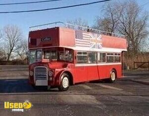 Eye Catching Vintage 1965 20' Leyland Double Decker Food Truck with