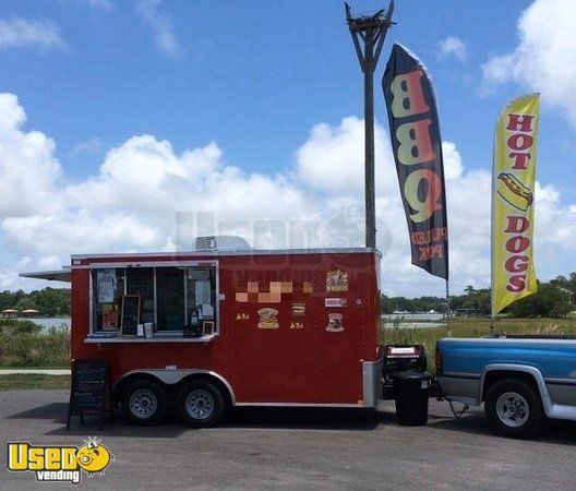 2018 - 8.5' x 14' Cargo Craft Street Food Concession Trailer