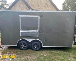 Well Equipped - 2021 - 8.5' x 16' Kitchen Food Concession Trailer