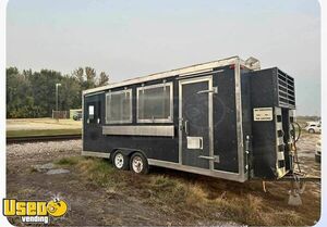 Double Axle Kitchen Food Concession Trailer with Pro Fire System