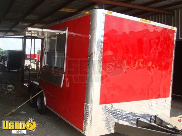 2014 Diamond Cargo BBQ Trailer with Smoker Porch