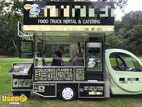 Turnkey Battery-Operated 2008 15' Chrysler/Polaris GEM Electric Food Truck