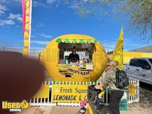 2023 8' x 10' Lemon Shaped Roll-Off Trailer Lemonade / Shaved Ice Concession Stand