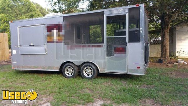 2014 - 8.5' x 20' BBQ Concession Trailer with Porch