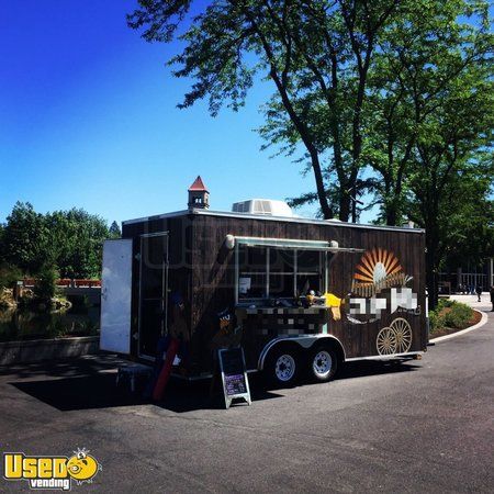 2016-8.5' x 18' Lark Mobile Kitchen Food Concession Trailer