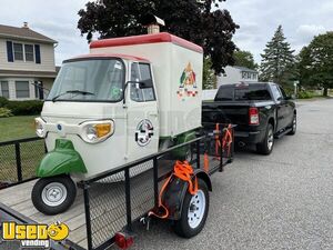 Very Lightly Used 2022 Piaggio Ape Mobile Mini Wood-Fired Pizza Truck