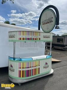2016 Snowie Shaved Ice Kiosk w/  Ice Shaver Snowball Stand & 10' Transport Trailer