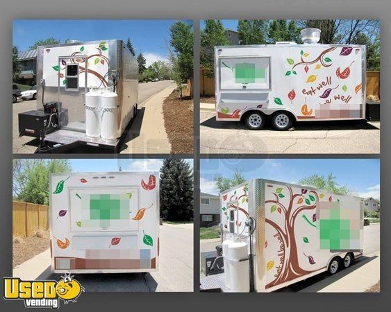 16' x 8.5' Mobile Kitchen Concession Trailer