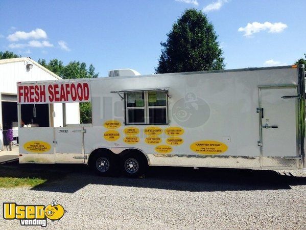 2015 - 8.5' x 26' BBQ Concession Trailer With Porch