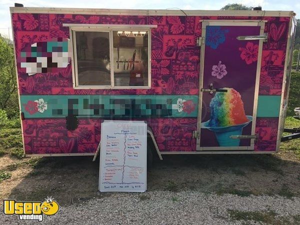 Shaved Ice Concession Trailer Snowballs Trailer