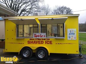 Very Neat Used 2016 - 6' x 14' Shaved Ice Concession Trailer