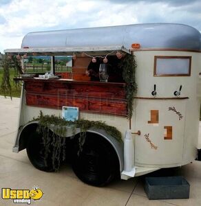 Vintage Double-Horse Bar Trailer / Mobile Beverage Trailer