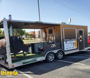 2020 36' Barbecue Concession Trailer with Porch / Used Mobile BBQ Rig
