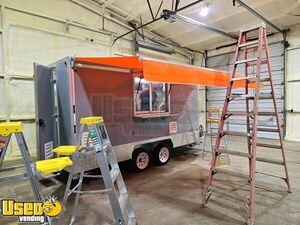 2025 7' x 14' Kitchen Concession Food Trailer with Pro Fire System