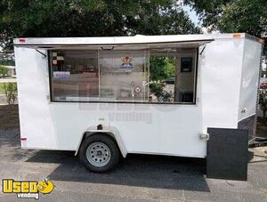 Used 2021 6' x 12' Empty Concession Trailer / Basic Mobile Vending Unit