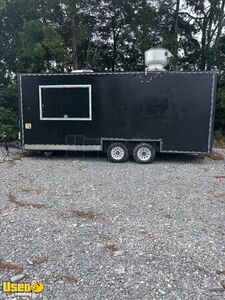 Well Equipped - 8' x 20' Kitchen Food Concession Trailer with Fire Suppression System