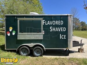 2017 7' x 16' Snowball Shaved Ice Concession Trailer w/ Snowie Shaver