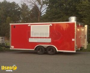 2024 18' Titan Kitchen Food Concession Trailer with Fire Suppression System