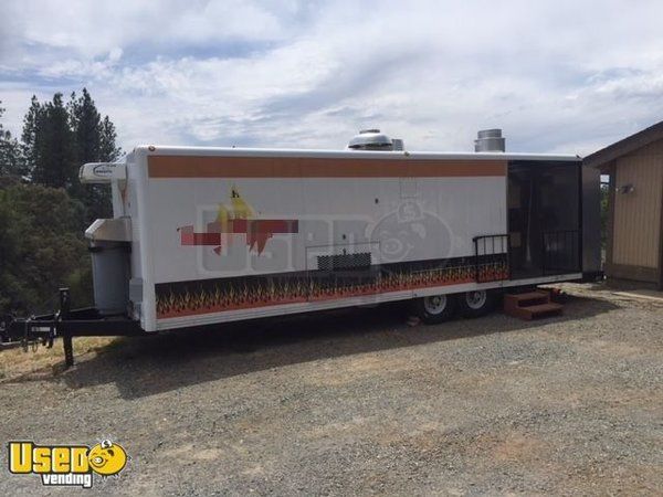 2011– 8’ x 30’ BBQ Concession Trailer with Porch