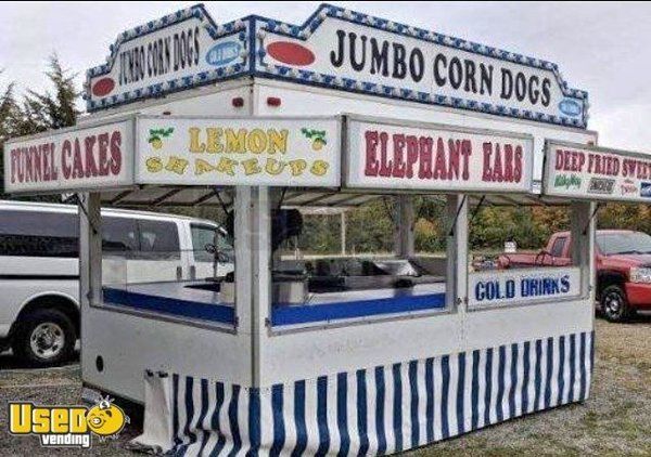 Very Clean 8.5' x 16' Food Concession Funnel Cake Trailer- Only Used Twice