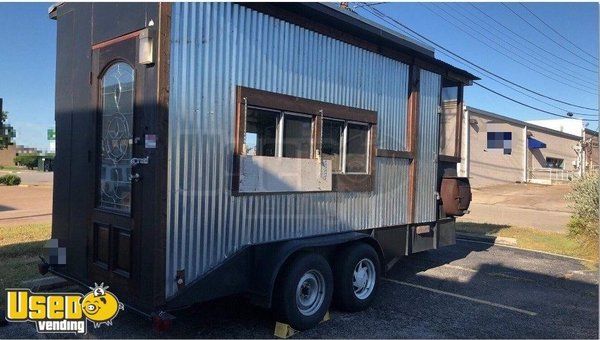 7' x 16.5' BBQ Concession Trailer with Porch