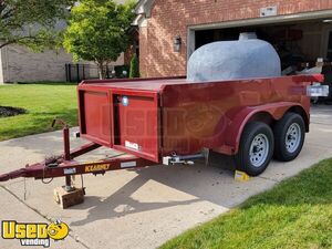 2014 Wood-Fired Pizza Oven Trailer with 2009 Ford E150 Cargo Van and Equipment