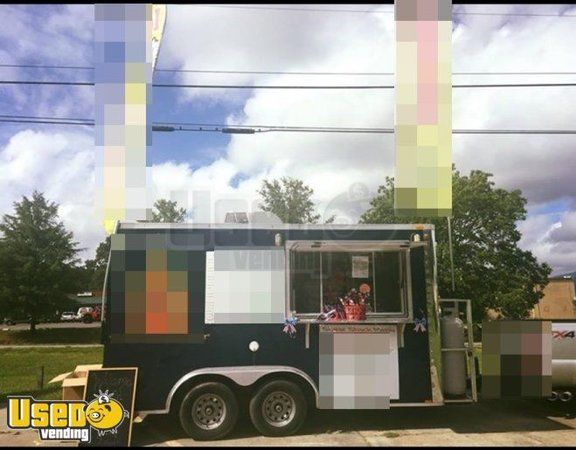 2015 - 7.5' x 14' Mobile Kitchen Food Concession Trailer