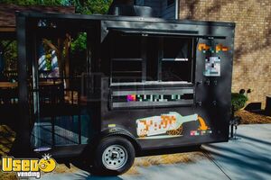 Custom 2022 7' x 12' Mobile Taproom Trailer Self Serve Cocktail Bar on Wheels with Porch
