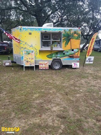 Turnkey 2018 7'x 12' Soft Serve Ice Cream Trailer / Mobile Ice Cream Business