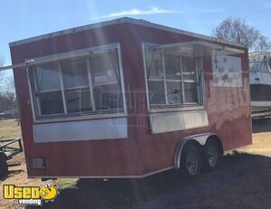 2017 - 8' x 16' Used Mobile Kitchen Food Concession Trailer