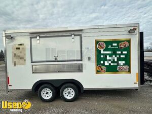 Like New - 2024 8' x 17' Kitchen Food Concession Trailer
