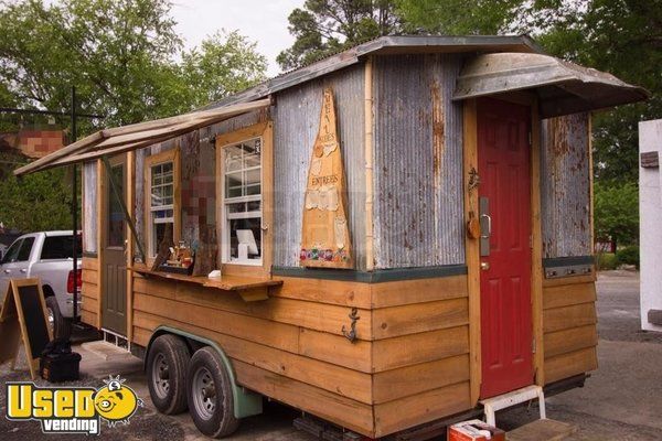 2016 Rustic Cabin Style Custom Food Concession Trailer Mobile Kitchen