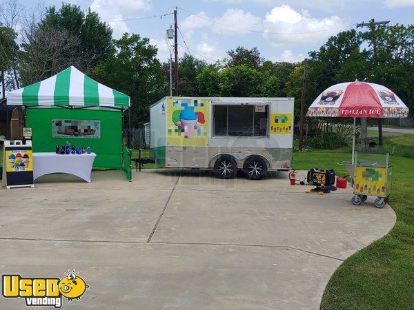 2018 - 7' x 12' Turnkey Italian Ice Concession Trailer