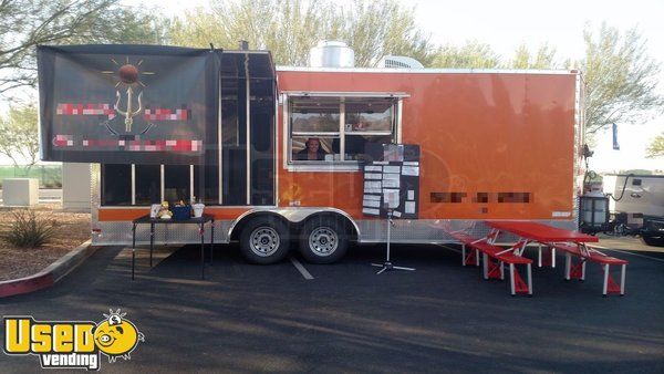 2016 - 8.5' x 24' BBQ/Food Concession Trailer with Porch