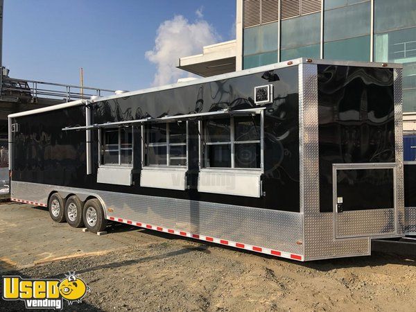 2017 - 8.5' x 32' Mobile Kitchen Food Concession Trailer